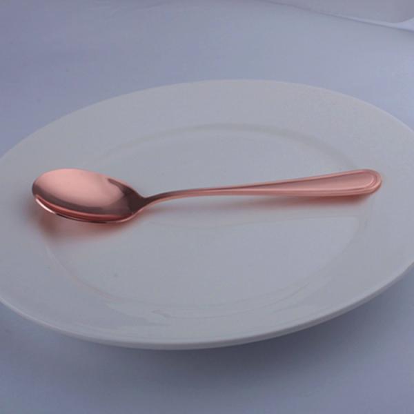 Newto Stainless steel cutlery/rose color flatware/wedding cutlery/soup spoon