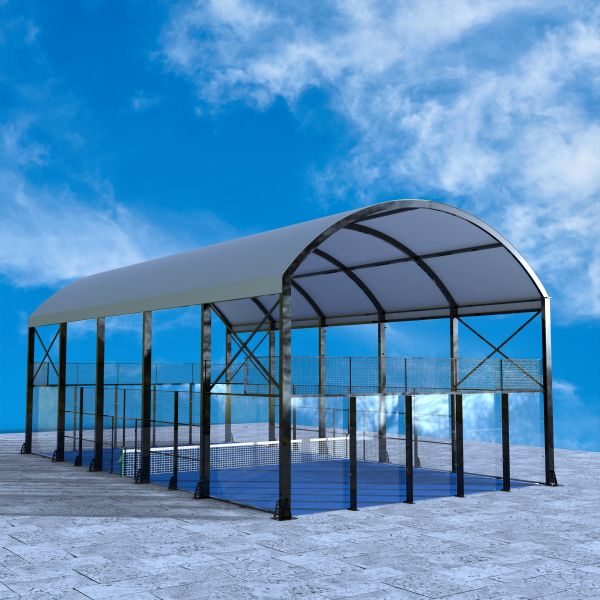 Panoramic Anti Heating Material Cover Padel Tennis Court Roof