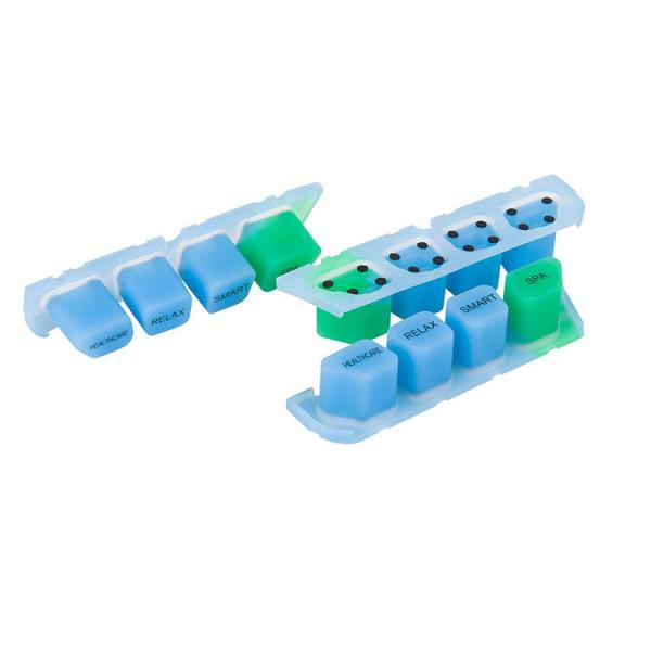 OEM Custom Multi Color Silicone Rubber Keyboard Key Buttons Can Conduct Electricity