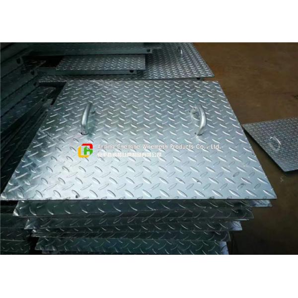 Lightweght Compound Steel Grating Anti - Explosion With Handle / Armrest
