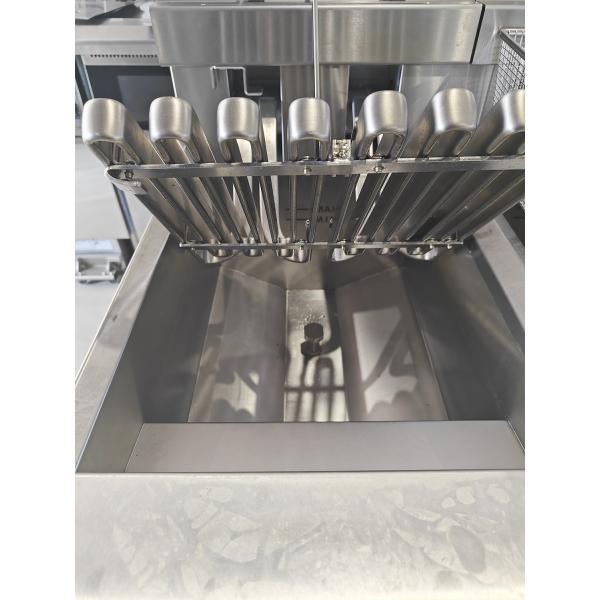 Автоподъемный электрический двойной горшок 28 кВт чипсы открытый фритюрник с системой фильтрации масла