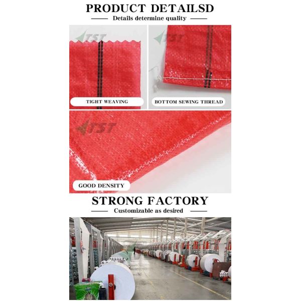 Red Color New Virgin Material PP Woven Sack For Potato Chile Peru
