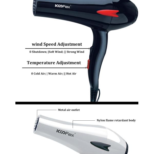 Материал ABS фена для волос 1800W наивысшей мощности парикмахерской салона красоты