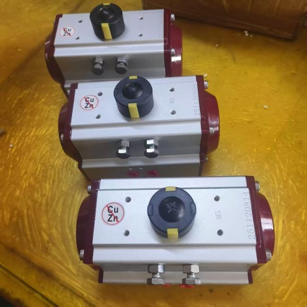 Rack And Pinion Actuator Aluminum Double Acting Pneumatic Rotary Actuator Atuador Pneumático Rotativo De 90 Graus