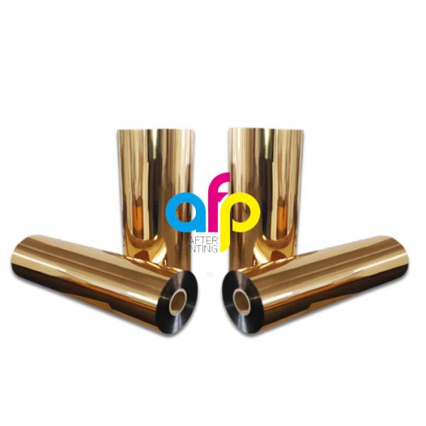 Printable Hot Metalized Polyester Film , Reflective Polyester Film For Giftbox Lamination