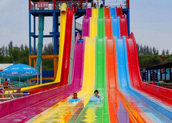 Magic Flying Water Play Slide Big Rainbow Water Slide Applied Hotels Water Parks