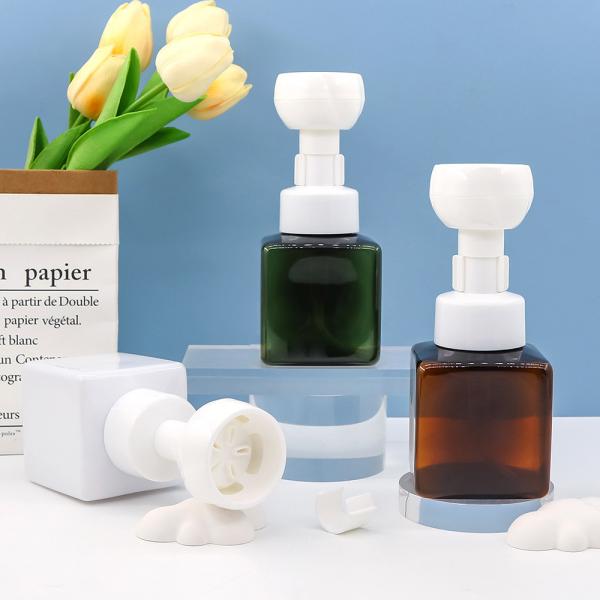 PET Plastic Mousse Pump Bottle 200ml Empty Lotion Bottle With Pump