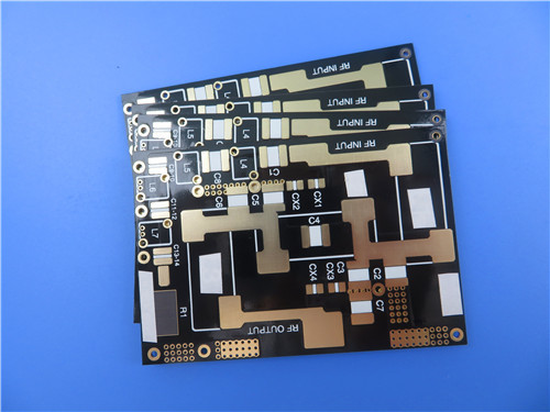 F4BTMS430 fabircate PCB 2-Layer copper built on 10mil substarte with Immersion Gold Finish for  radar