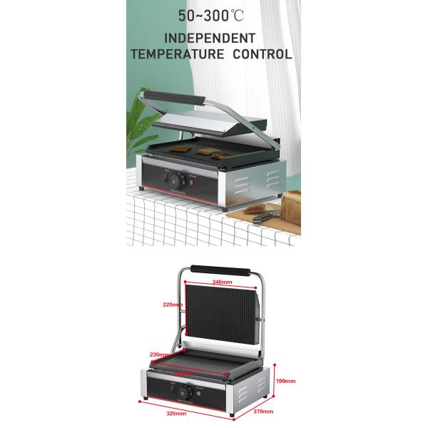 Гостиничный электрический контактный гриль из нержавеющей стали Панини пресс гриль Сэндвич-мастер