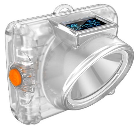 15000Lux ATEX KL6LM Rechargeable Miners Cap Lamp , Cordless Mining Light IP67