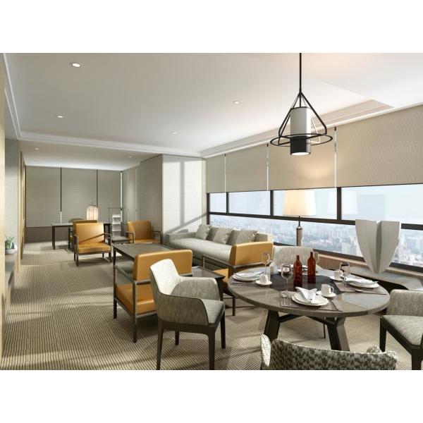 Grand Hyatt Luxury Hotel Furniture Plywood Panel Decorates Top Suites With Large Space