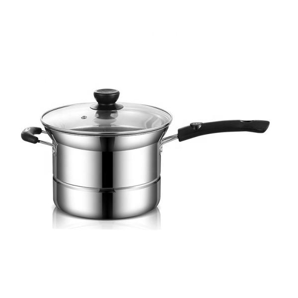 Stainless Steel Kitchen Sauce Pans Sustainable  Eco Friendly Milk Pot