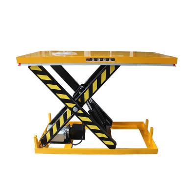 Jaune Plateforme de levage à ciseaux de petite taille de 4000 kg Plateforme de levage stationnaire de petite taille
