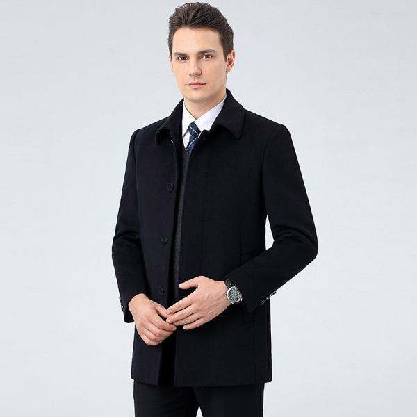 Colete de caxemira de lã de dois lados, elegante e sustentável, para homens