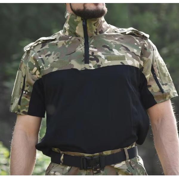 Тактическая форма с короткими рукавами, тактический костюм, камуфляж, свободная, быстросужающаяся, летняя спортивная одежда.