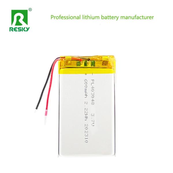 Lithium Ion Polymer Battery 403048 3.7V 600mAh 2.22wh Lipo Battery Cell For Pet Gps Tracker