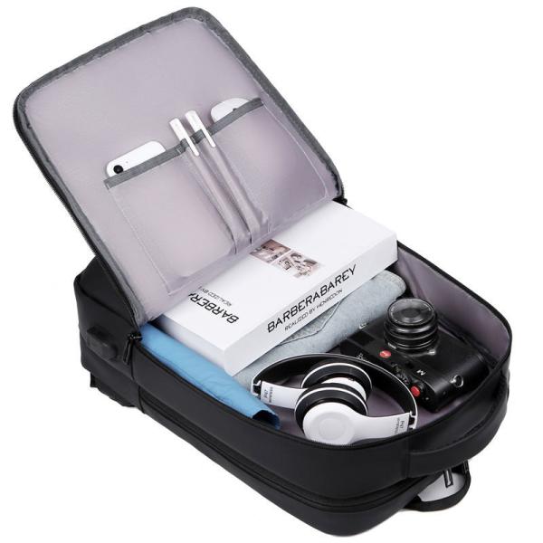 Black BSCI Business Laptop Backpack Fashion Computer Backpack Water Resistant ODM