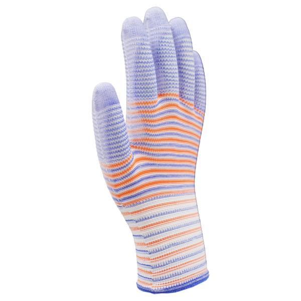 13 Gauge Polyester PU Palm Coated Gloves with Zebra Design