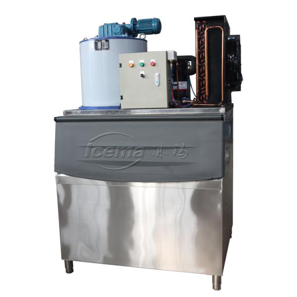 500 Kg Sea Water Flake Ice Machine For Fishing Vessels Electric Components By Schneider