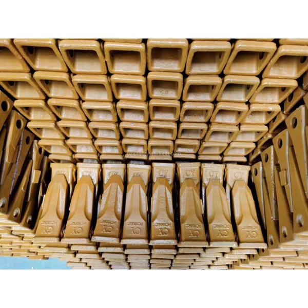 E307 Excavator Tooth Adapter , 6y3222 Bucket Teeth Metallic Color