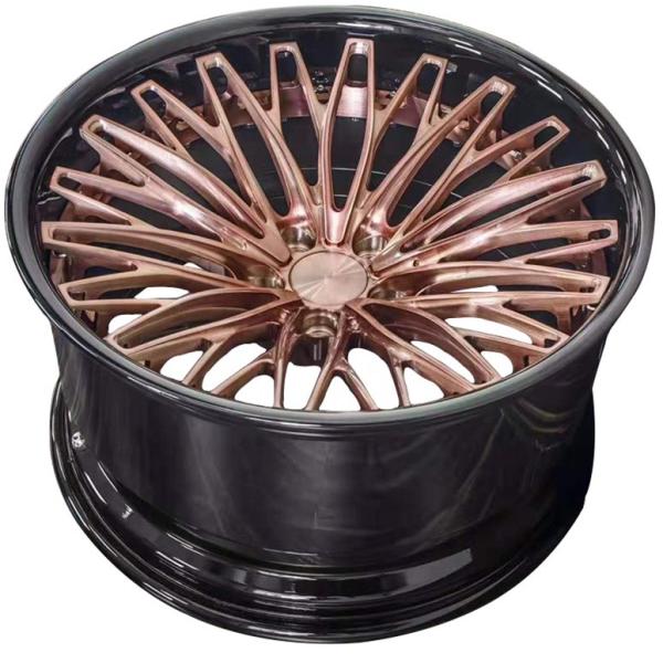 18 inch car wheels black bronze brush forged car rim PCD 5x120 forged car wheels