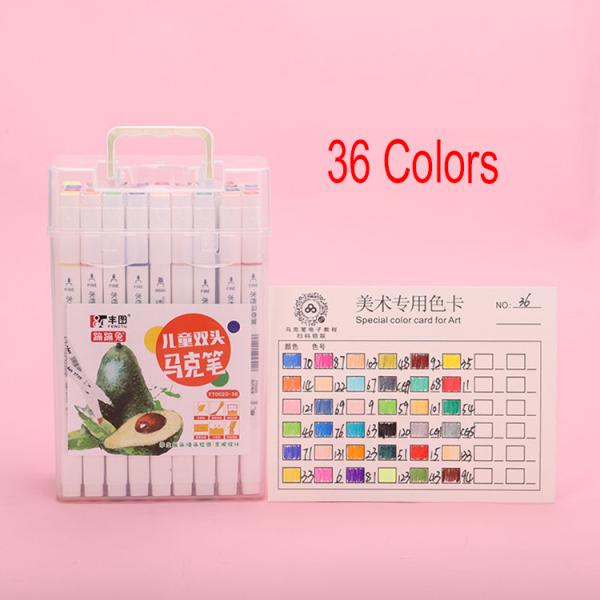 Student Painting Watercolor Art Marker Pen with Custom Logo and Dual-Side Writing