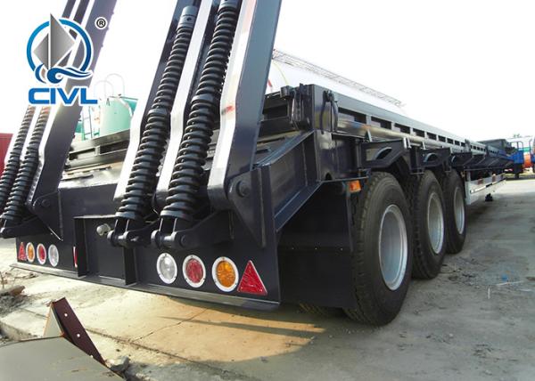 40 Feets Double - Function Flatbed Trailer Tansporting Containers semi truck flatbed trailer