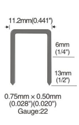 22 калибра Fine Crown Air Staple для пневматического сцепления сцепления пистолета