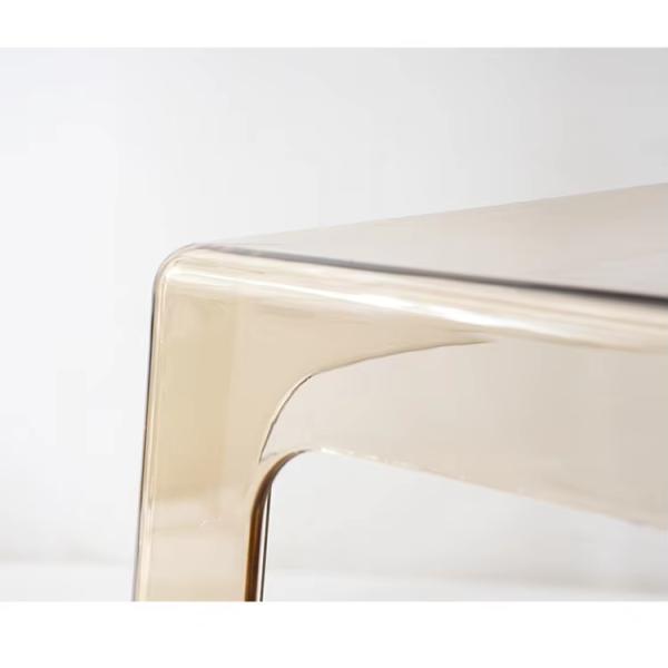 Chaises de cuisine en plastique transparent en acrylique