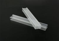 ABS U Channel Cable Trunking System Clear Square Packing Tube Plastic Profiles Customized