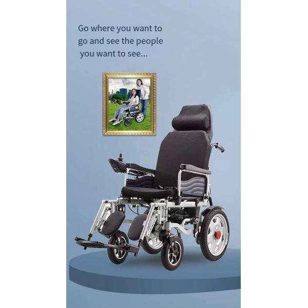 Lightweight and Durable 83*43*79cm Folding Wheelchair with Plastic Accessories Basket