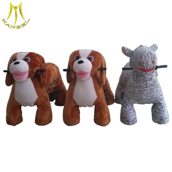 Hansel  plush dog toys rides child animal car electric walking toys for mall