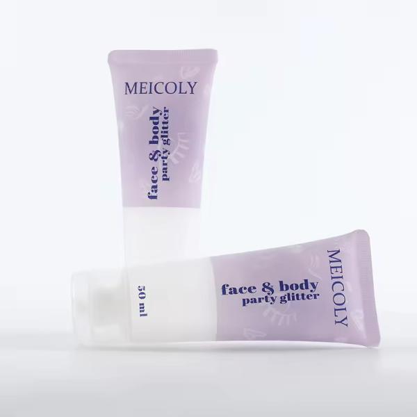 Tuyaux cosmétiques transparents personnalisés à bouchon de retour Tuyaux en plastique vides 50 ml