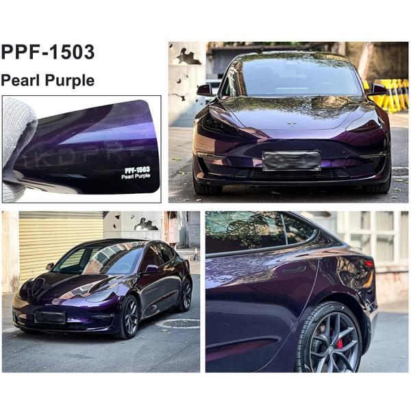 Pearl Purple Dry Installation Color Paint Protection Film Self Adhesive PPF Wrap Colors