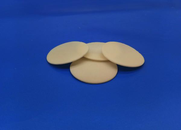 Insulation Resistant Alumina 99 Ceramic Led Wafer Parts / Rounds Al2O3 95% Spacer / Disk