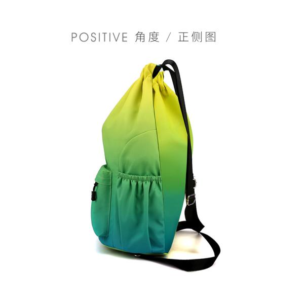 Custom Color Printed Practical Lightweight Durable Waterproof Drawstring Gym Backpack