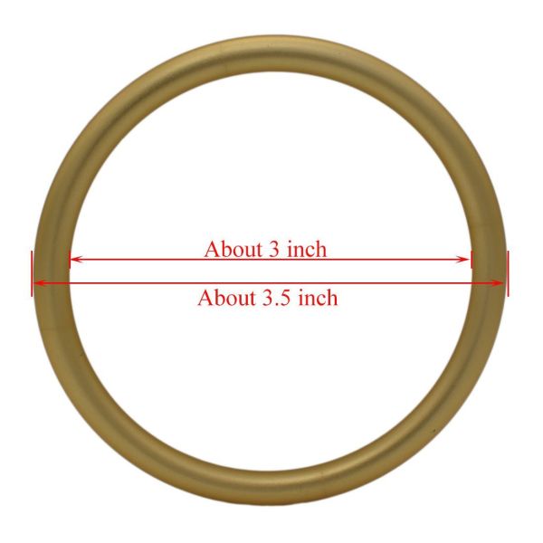 Matt Gold Anodizing Finish Aluminium Sling Rings Adjustable