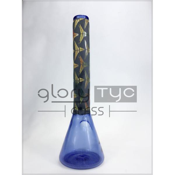 a taça de vidro fêmea gravada da tubulação de água de 18.8mm cabeça tribal bongs