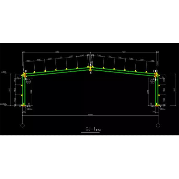 Easy Assembly H Section Steel Steel Frame Commercial Building