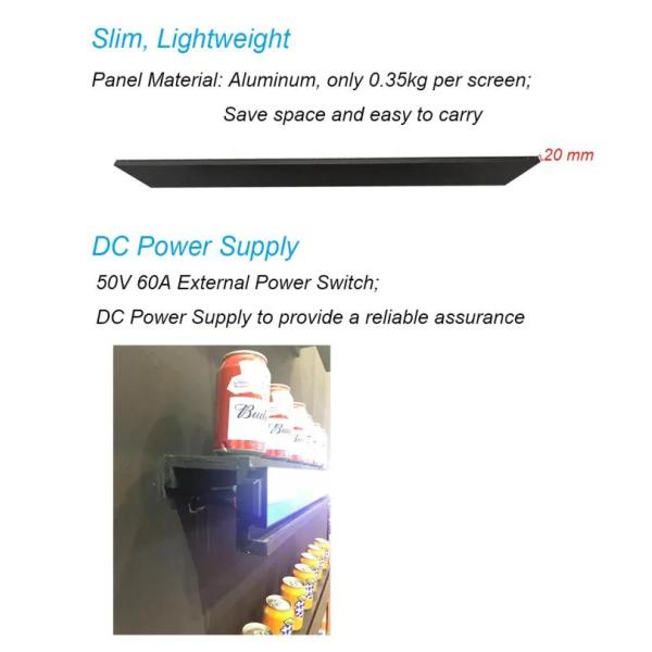 Full Color Display Indoor Fixed LED Display Advertising Ultra HD Full Color P1.25 IP43 Shelf LED Display Screen