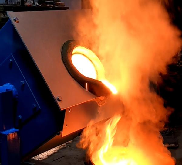 Fornalha de indução elétrica de derretimento de alumínio de cobre 110kw do aço do ferro