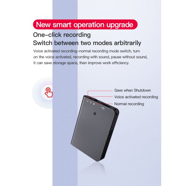 Portable Digital Voice Recorder Memory 4GB Mini Voice Activated Recorder