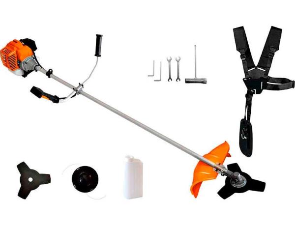 Portable 2 Stroke 52cc Brush Cutter Gasoline Engine Anti Slip