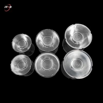 6 In 1 LED Optical Lenses 82mm Round PMMA PC Material Transparent Color
