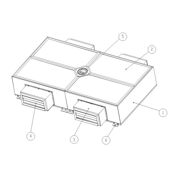 Steel Laminar Flow Ceiling System High Efficiency Cleanroom Airflow Solution