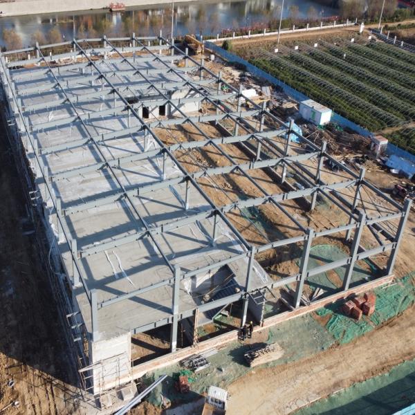 Custom Prefabricated Steel Vehical Warehouse With Mezzanine
