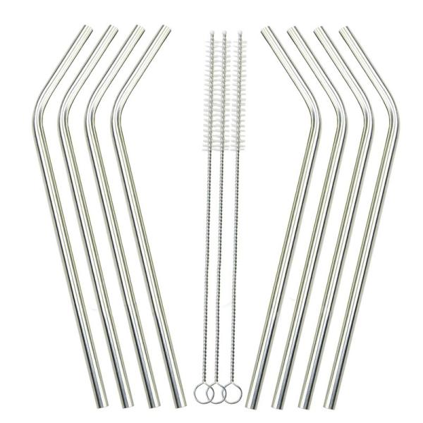 Metal Material and Eco-Friendly Feature Stainless Steel Drinking Straws