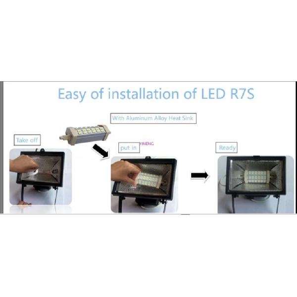 22W COB led R7S lamp high Lumen 2000lm R7S floodlight high quality J189mm garden light easy installation R7S AC85-265V