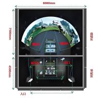 VR 3D Track Cinema with 4D 9D Flying Experience