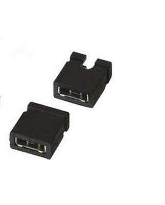 PBT Material 2 Poles Mini Jumper Connector for PCB  #28 - 32 Applicable Wire